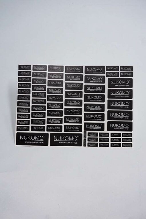 Stickerbogen Nukomo schwarz