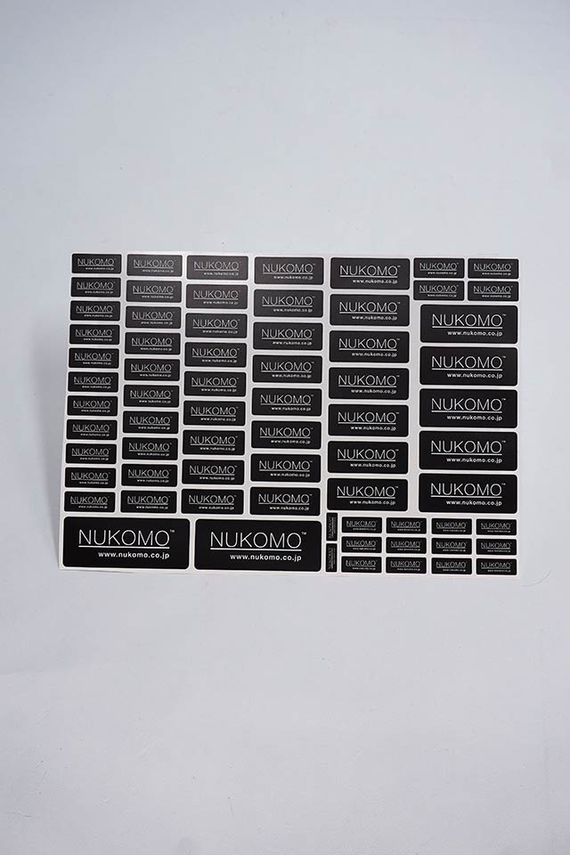 Stickerbogen Nukomo schwarz