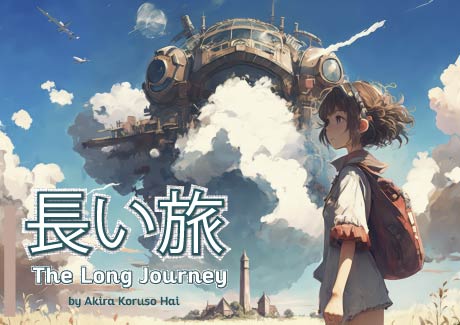 Manga Poster "Über den Wolken"